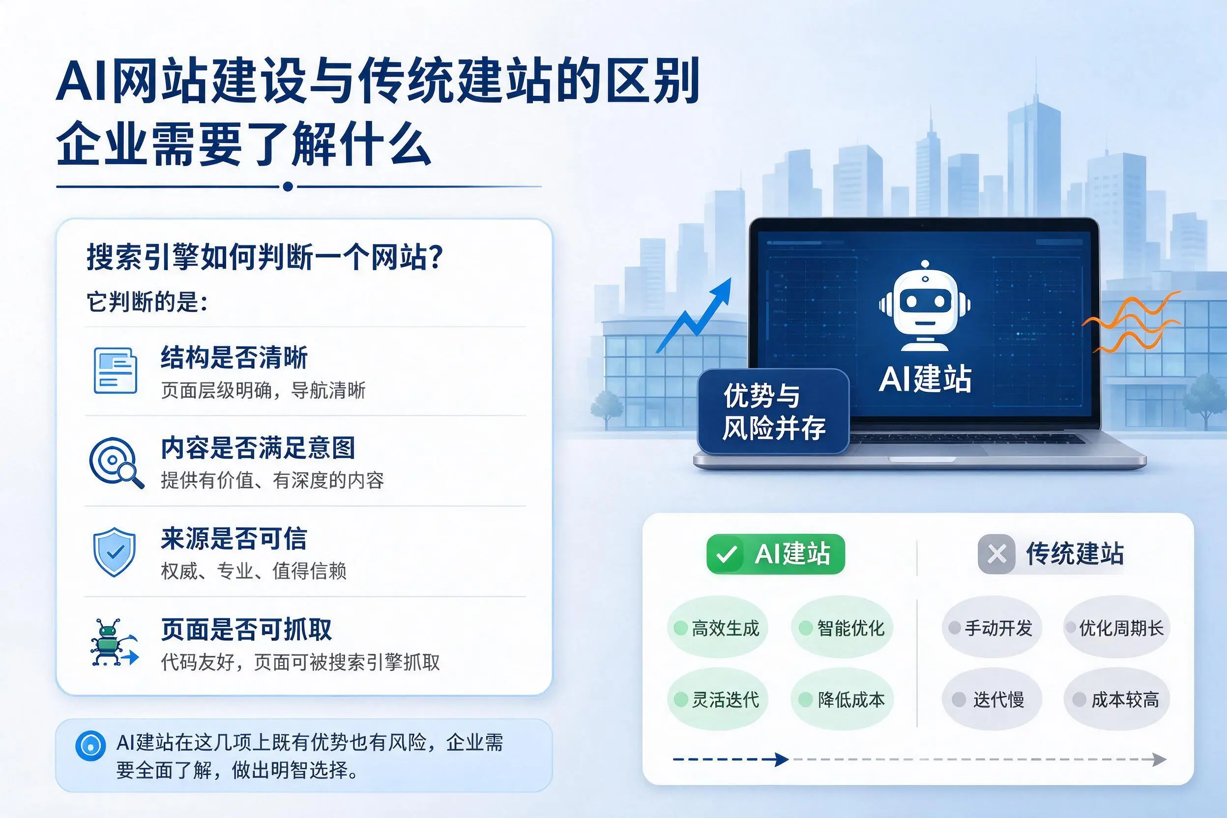 AI网站建设与传统建站的区别,漳州企业需要了解什么
