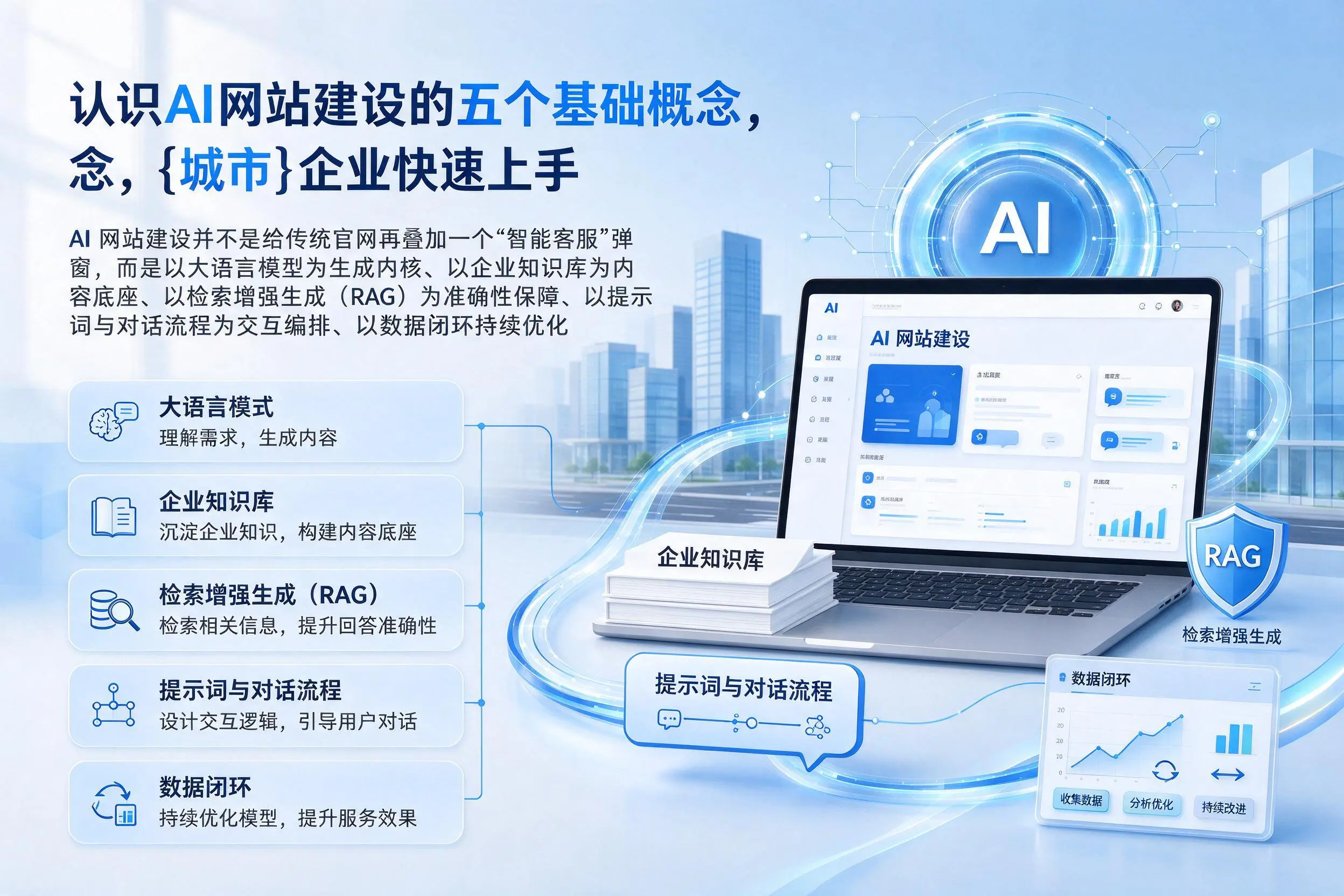 认识AI网站建设的五个基础概念，漳州企业快速上手