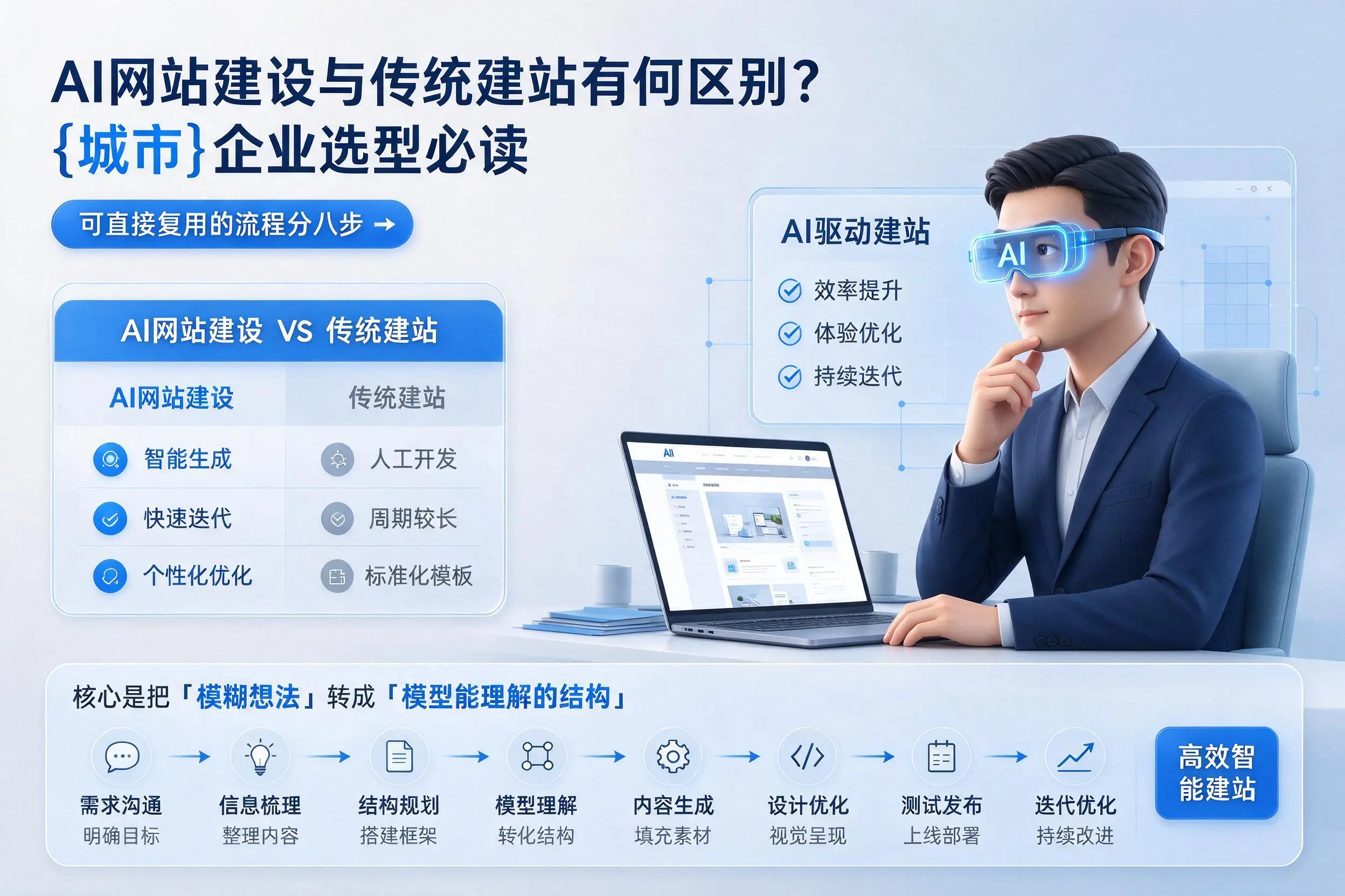 AI网站建设与传统建站有何区别？漳州企业选型必读